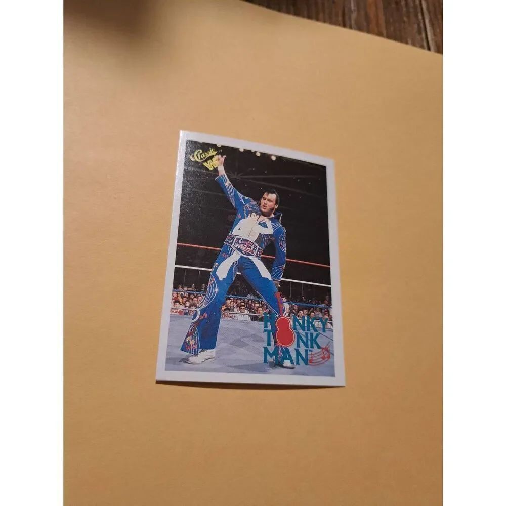 Vintage 1989 WWF Honky Tonk Man Wrestling Trading Card #142 Game Time